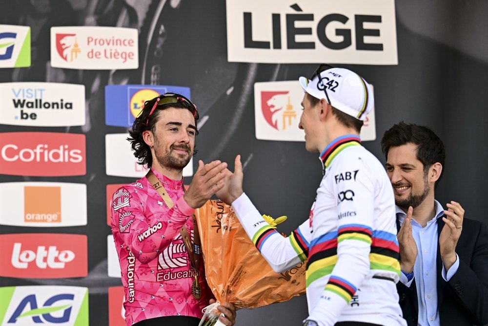 Ben Healy scherza con Pogacar: “Quando ti ritiri?”. Ma la risposta indica l’anno esatto…