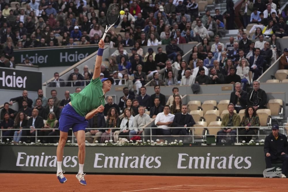 Quando si gioca Sinner-Lehecka al Roland Garros: programma, tv, precedenti