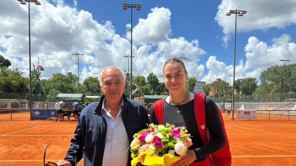 Internazionali:Sabalenka al Canottieri Roma,fiori per compleanno