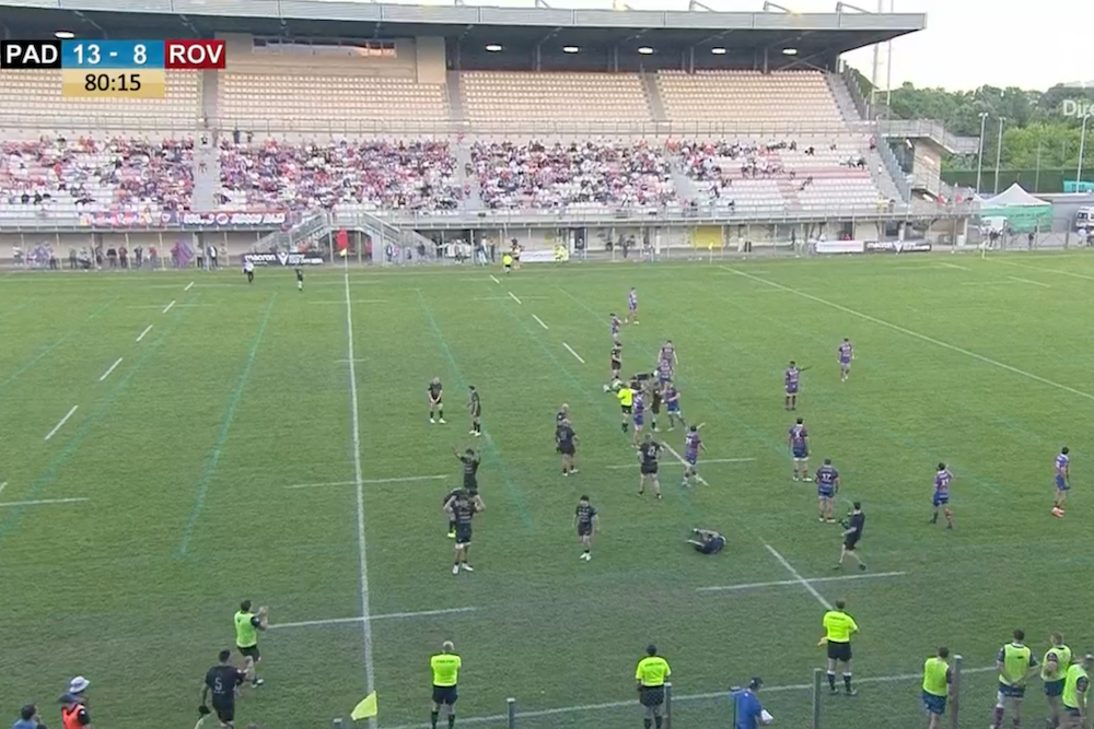 Rugby, il Petrarca batte di misura Rovigo nell’andata della semifinale di Serie A Elite