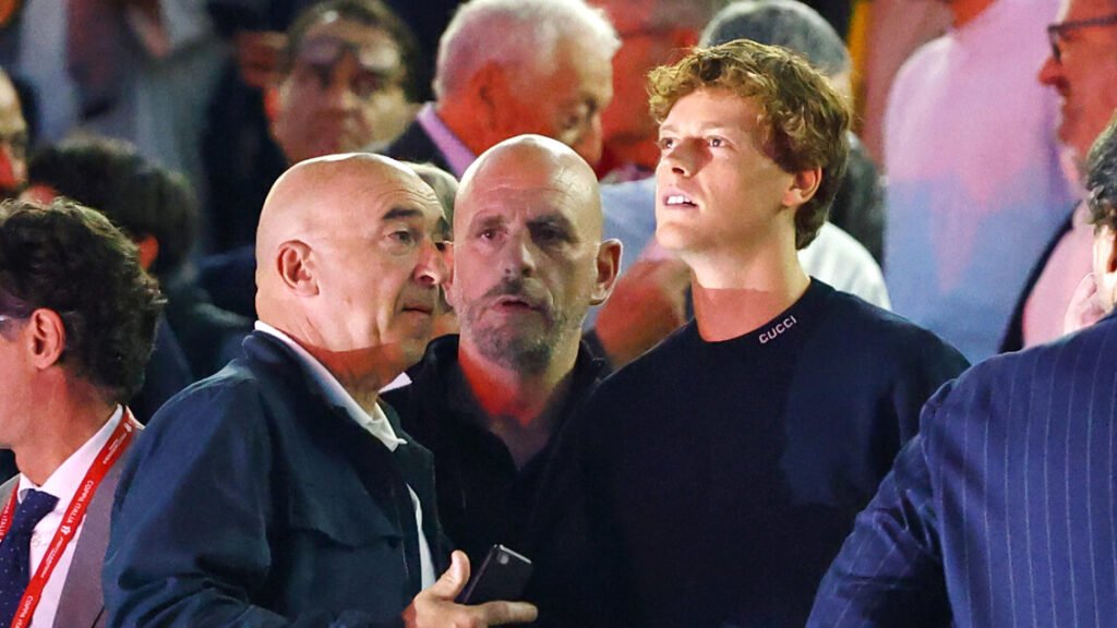 Sinner all’Olimpico per assistere a Milan-Bologna
