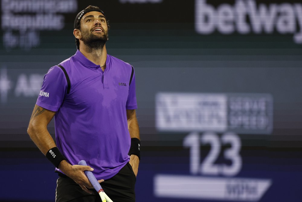 Matteo Berrettini sbatte contro Valentin Vacherot e cede nel terzo turno di Miami